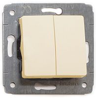 Выключатель без рамки Legrand Cariva 2-кл. слоновая кость картинка